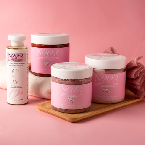 مجموعة روتين الورد والباتشولي المتكامل للجسم