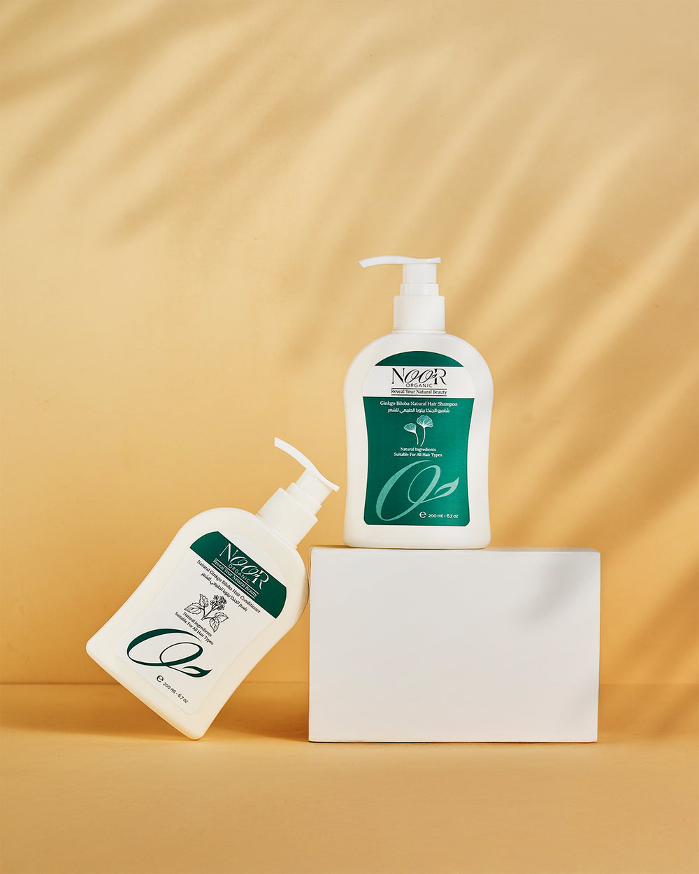 مجموعة الشامبو والبلسم بالجنكا بيلوبا المحفزة لبصيلات الشعر والشوفان