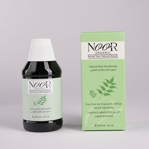 غسول الفم بالنعناع الطبيعي